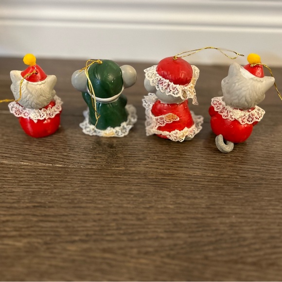 Vintage Giftco Tattle Tails Snow Bells Christmas Bell Ornament set of 4 - Picture 5 of 6